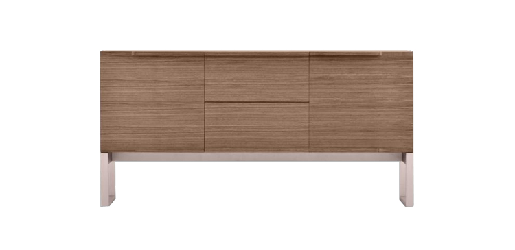 modus-walnut-veneer-rose-gold-short-buffet-furniture-sydney