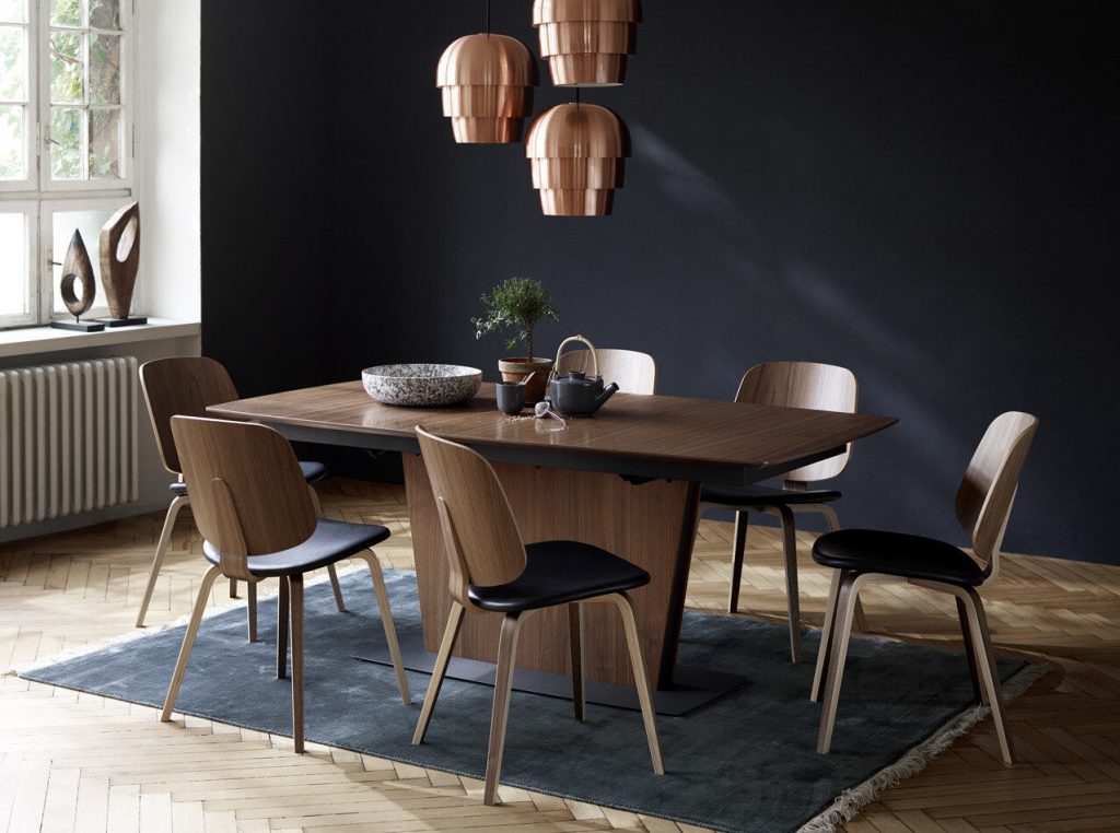 aarhus walnut dining chair