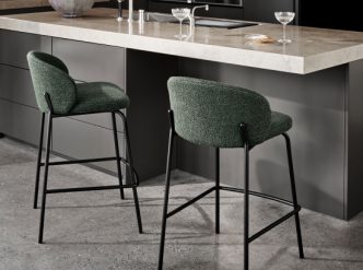 green barstools